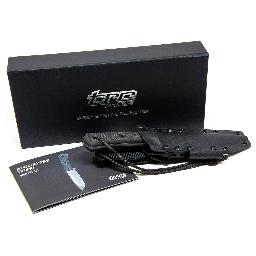 TRC Apocalypse Prime compact survival fixed blade, packaging