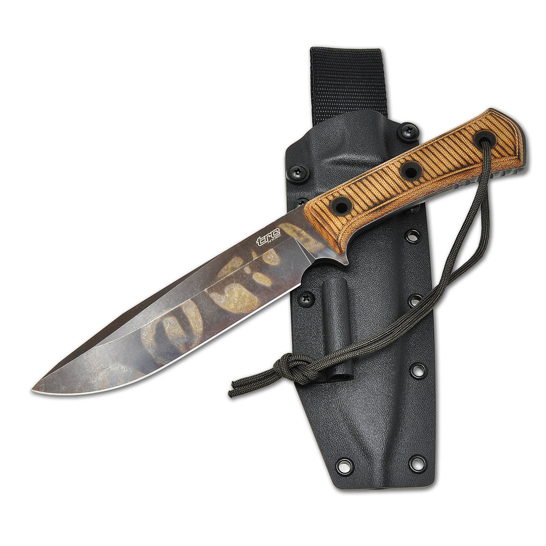 TRC Apocalypse Post Apocalyptic knife with black Kydex sheath