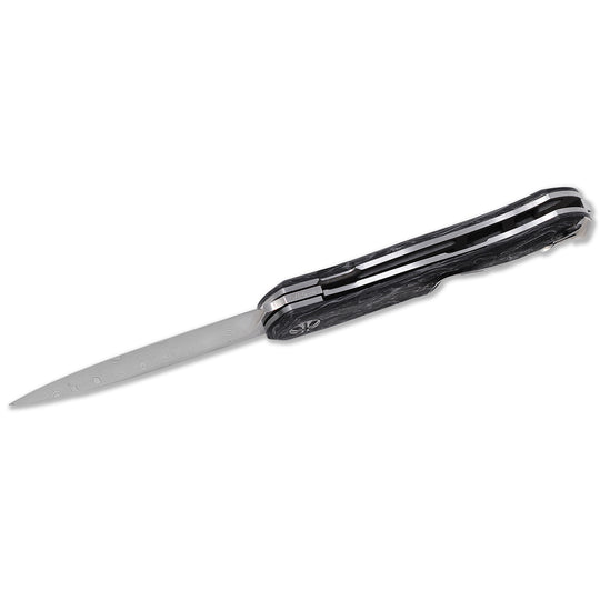 Liner lock on Frodo 2.0 front flipper knife by NL Knives