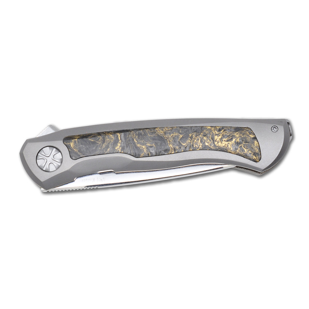 NL Knives NoWa custom Carbon Fiber inlay detail