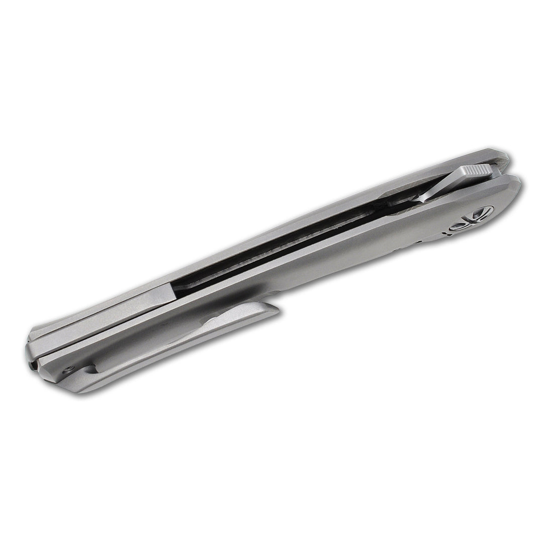NoWa EDC knife by NL Knives, folded, backspacer