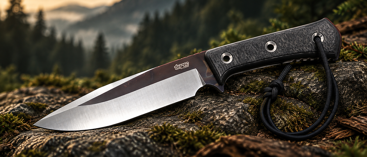 TRC APOCALYPSE KNIFE ON A STONE