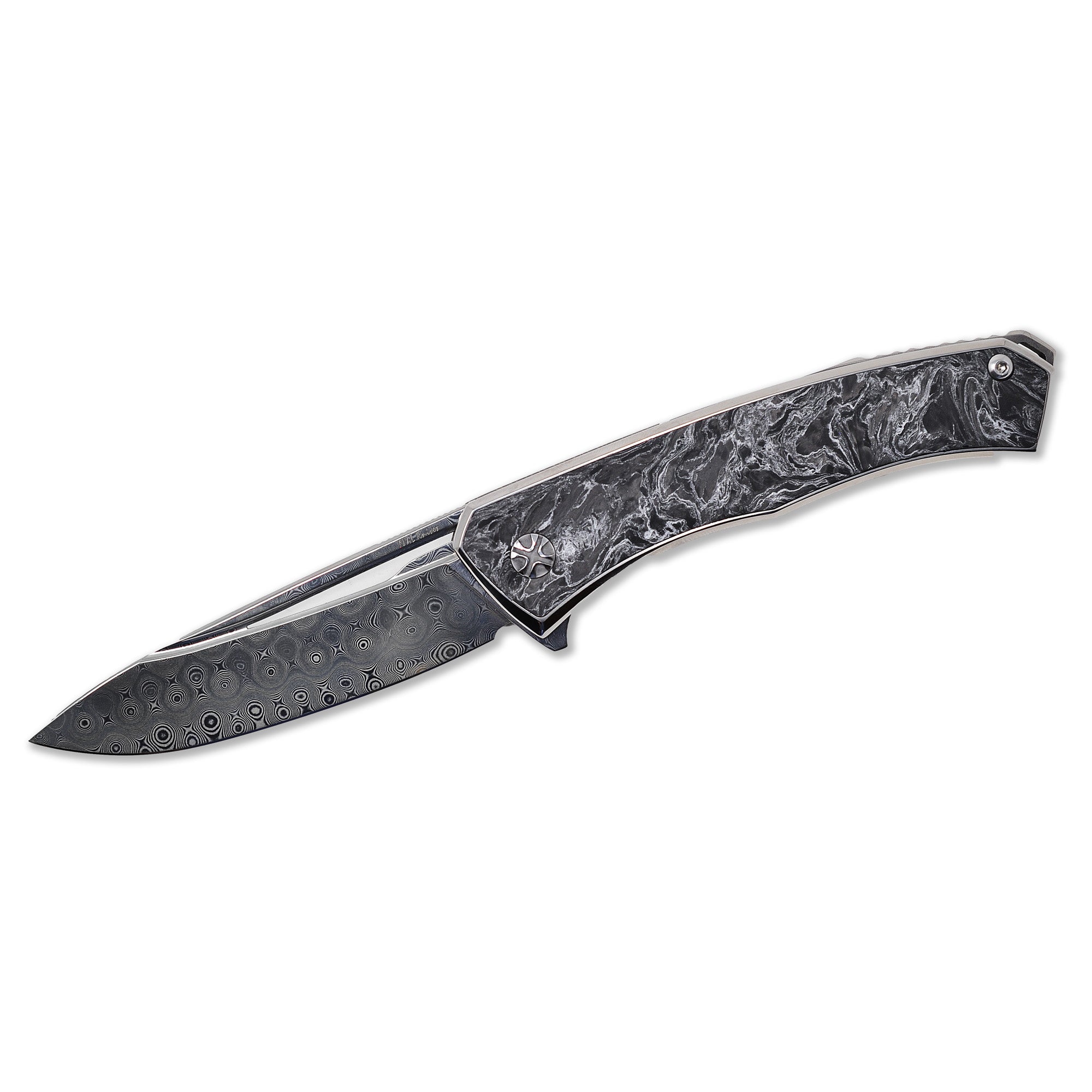  Aurum Ultimate Custom Raindrop Edition folding knife by NL Knives.