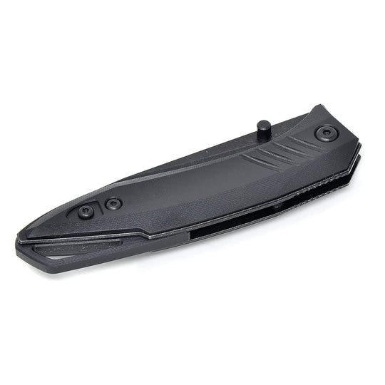 Closed Mr. Blade Bang Black with Black G10 scales