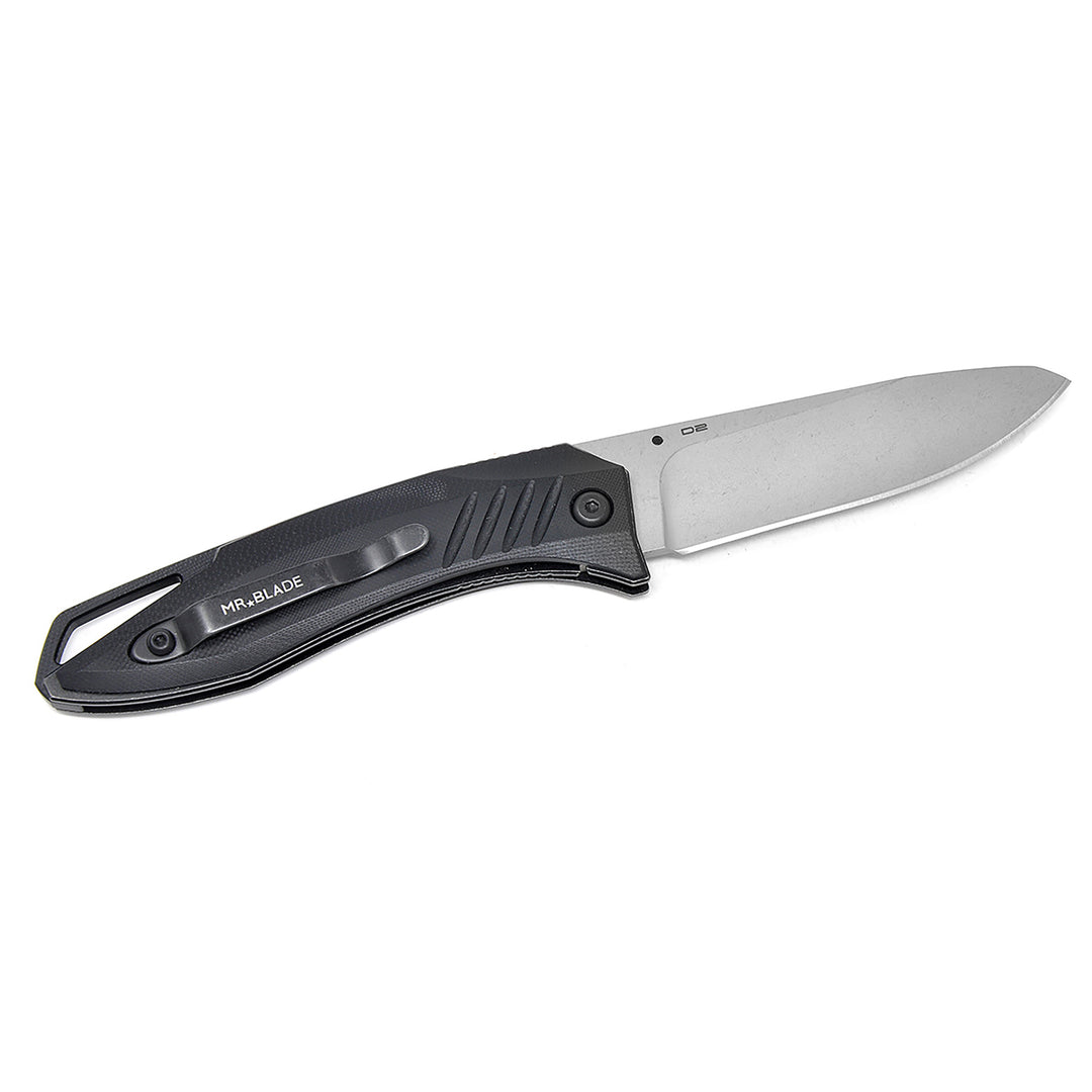 Budget-friendly D2 EDC knife Mr. Blade Bang model.