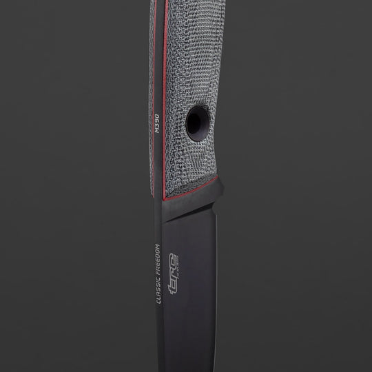 TRC Classic Freedom BCM DLC M390 blade with DLC coating, details