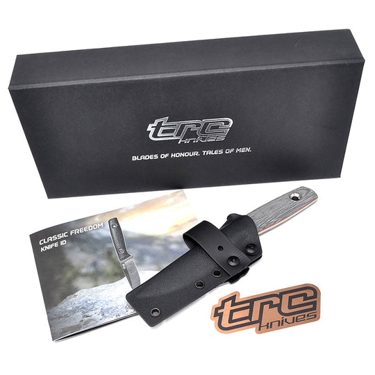 TRC knives packaging, paperwork