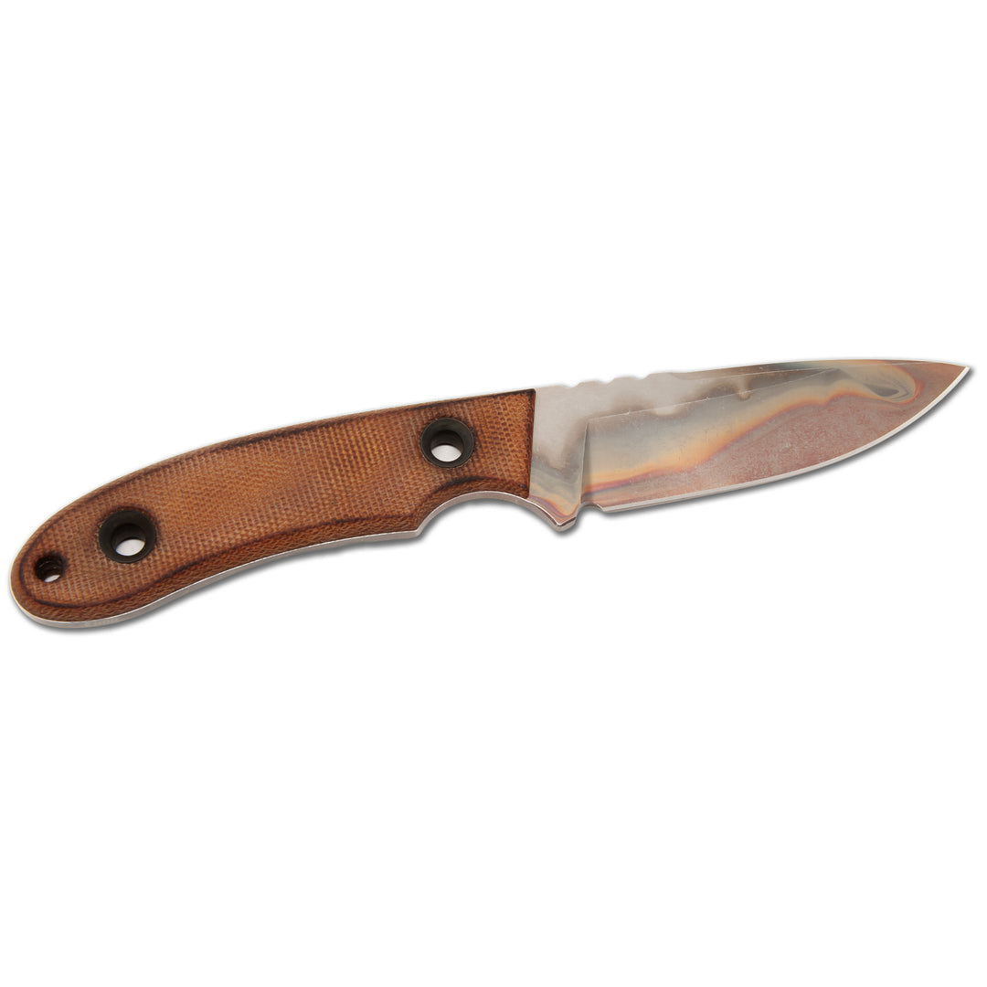 TRC Kosmos knife with unique Post Apocalyptic blade finish