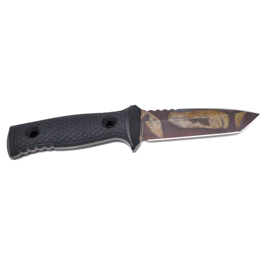 TRC M-1XT fixed blade knife Black G-10 handle