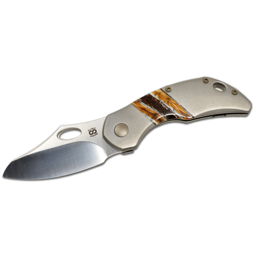 Olamic Busker folding knife with M390 Semper blade