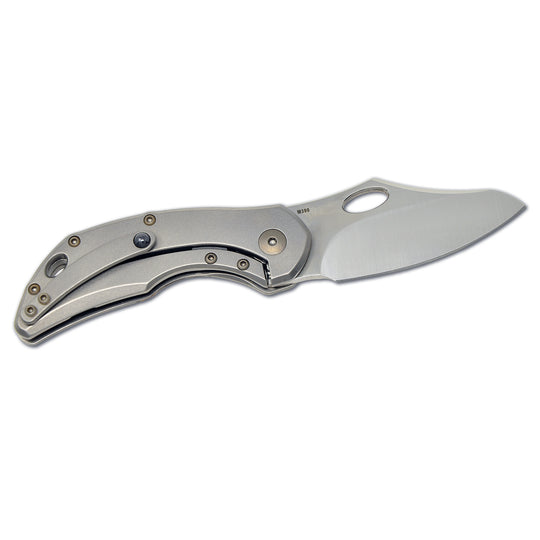 Olamic Busker folding knife with M390 Semper blade, other side
