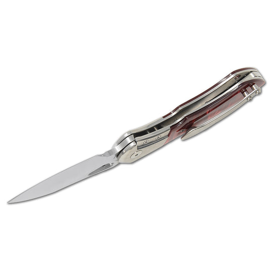 Custom Olamic WhipperSnapper  knife - bolster lock view