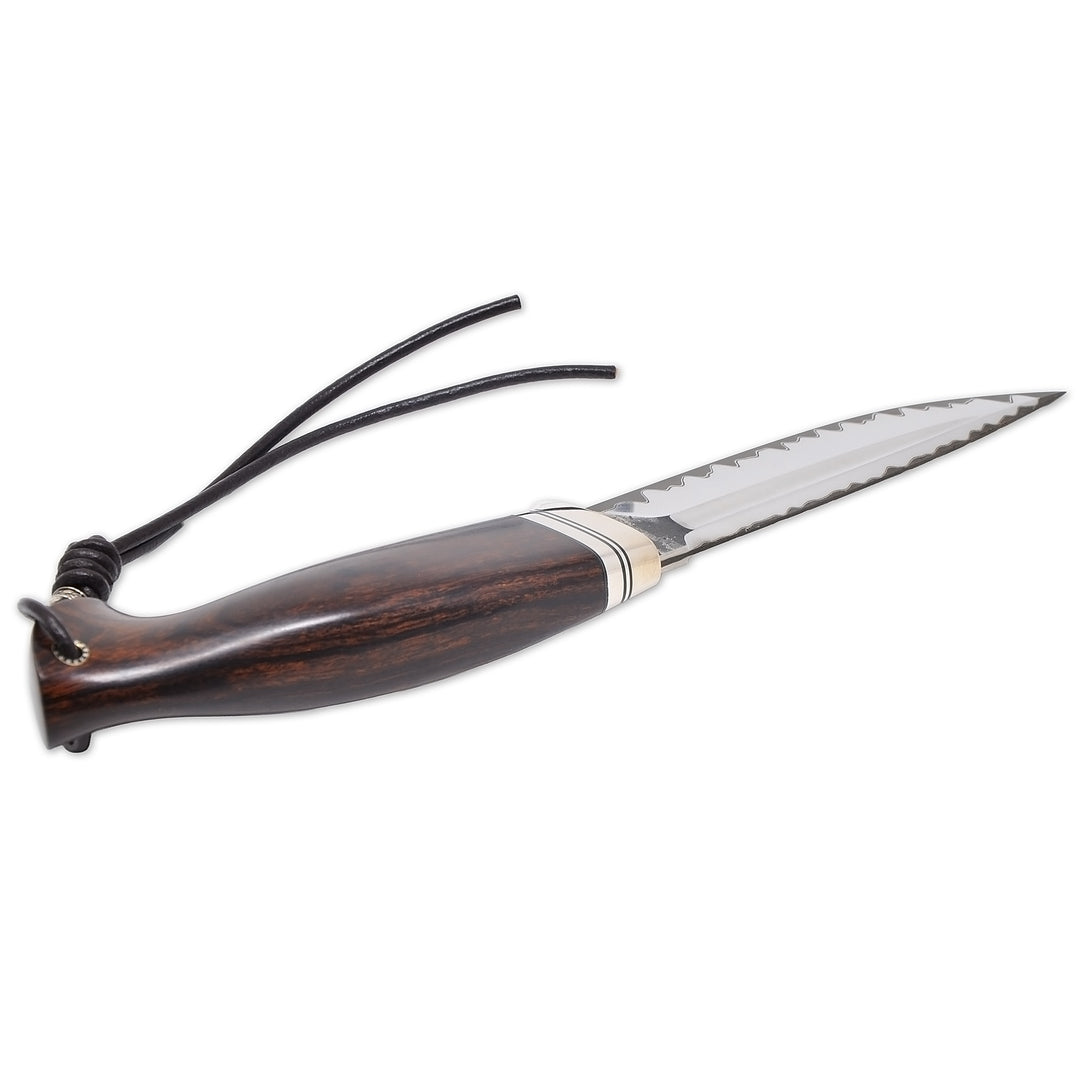 Andrii Titov Model 2 Ironwood handle detail