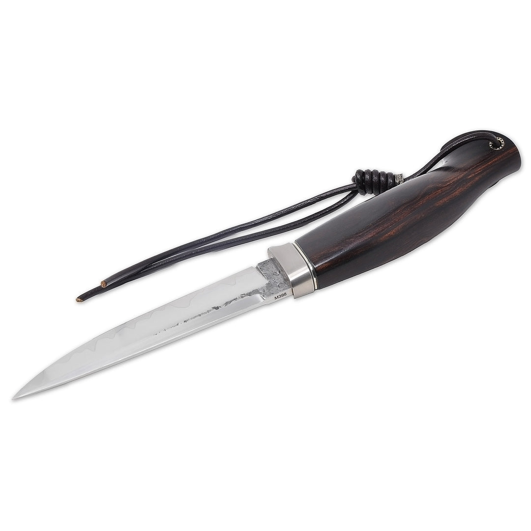 Andrii Titov Model 3 Ironwood handle detail