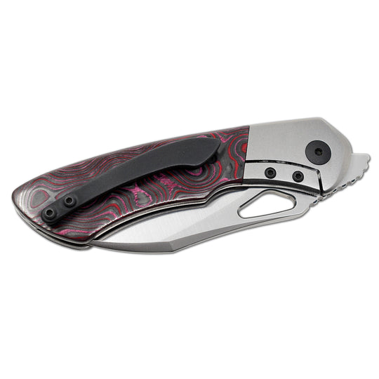 Custom Olamic WhipperSnapper with aphotic titanium clip, folded