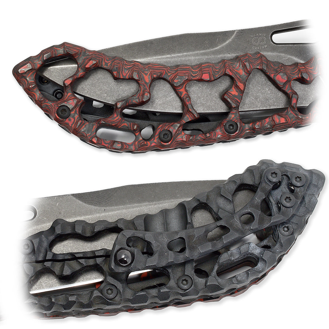 two sides of one knife - Olamic Wayfarer 247 Featherweight Carbon Fiber