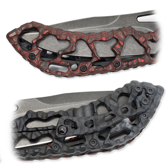 two sides of one knife - Olamic Wayfarer 247 Featherweight Carbon Fiber
