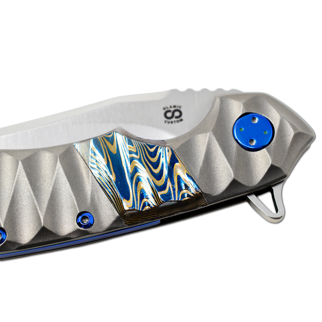Olamic Wayfarer 247 Fedokume inlay detail