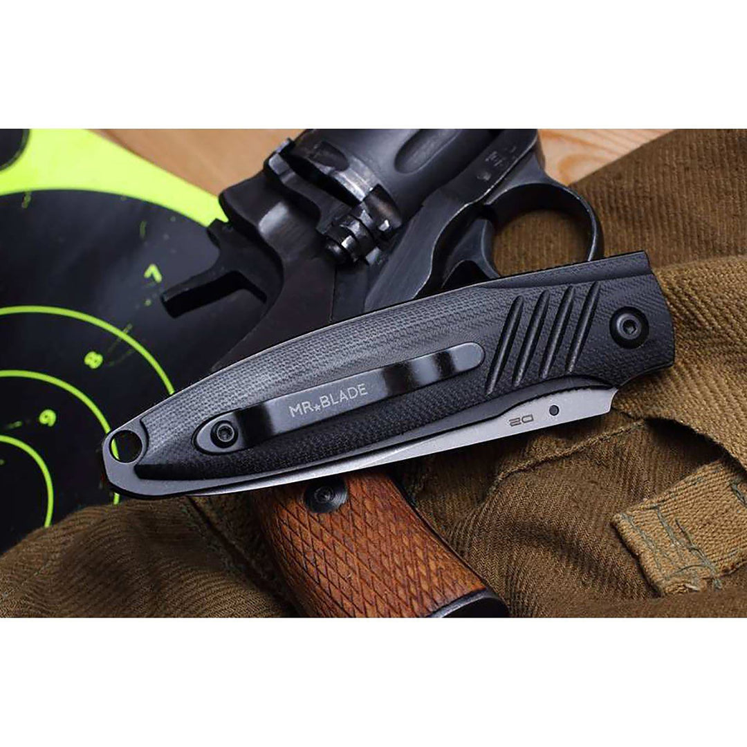 Closed Mr. Blade SHOT showing G10 handle.