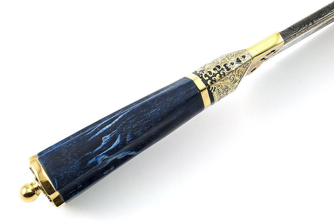 Setter - custom art knife from Rosarms, top view