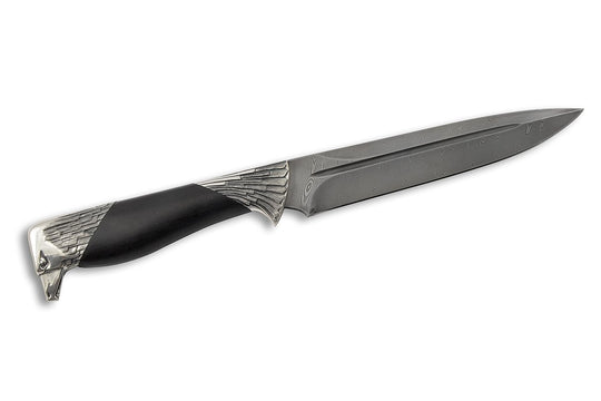 Eagle-2 custom Damascus knife by Nord Crown, other side