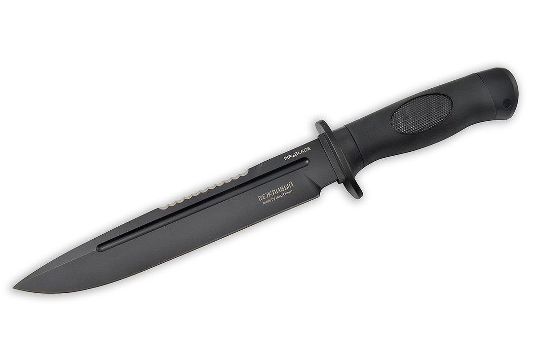 Vezhliviy in Black - tactical knife by Mr. Blade