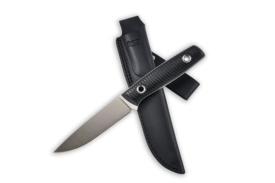 This Is Freedom - custom knife by TRC knives with the leather sheath 