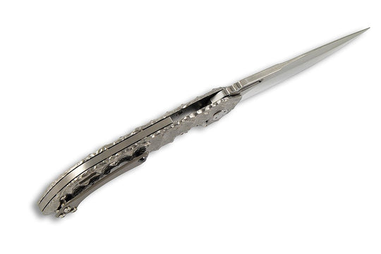 Wayfarer 247 folding knife by Olamic Tactical, top view