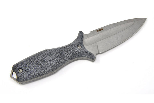 Other side of the knife, X105 steel