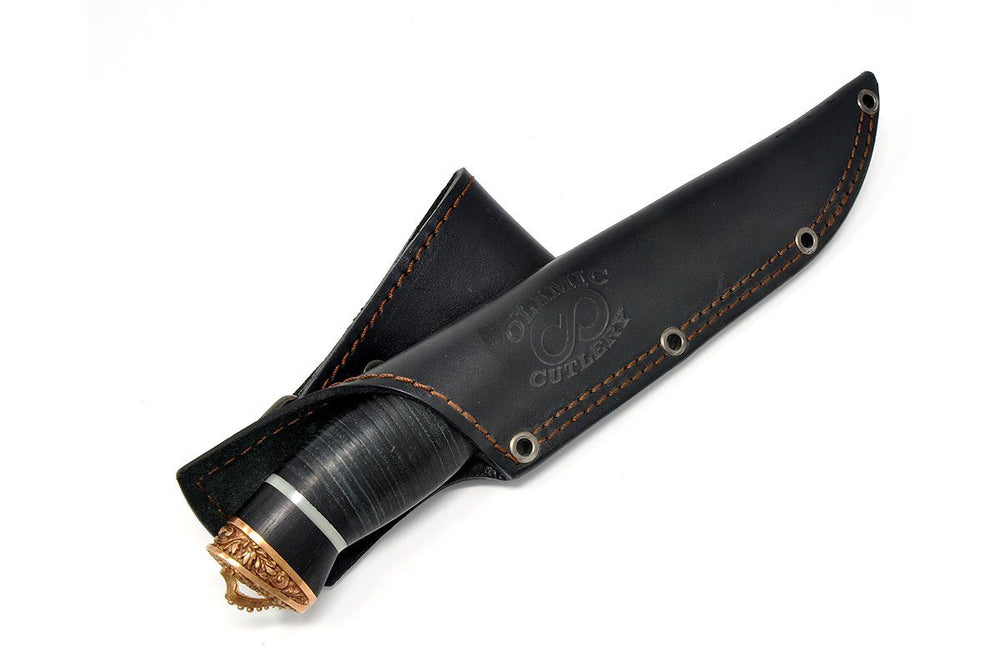 The knife in the leather sheath