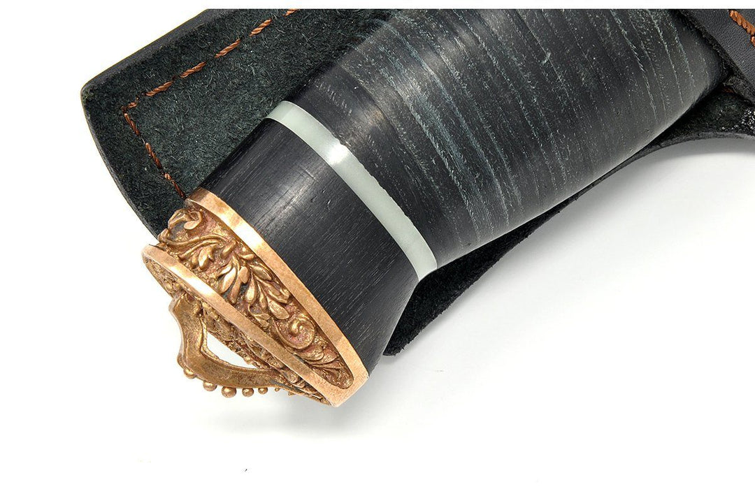 Brass pommel details