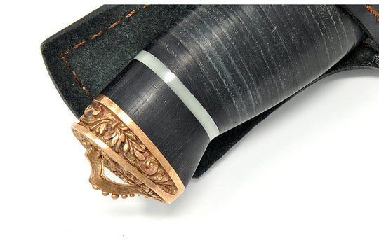 Brass pommel details