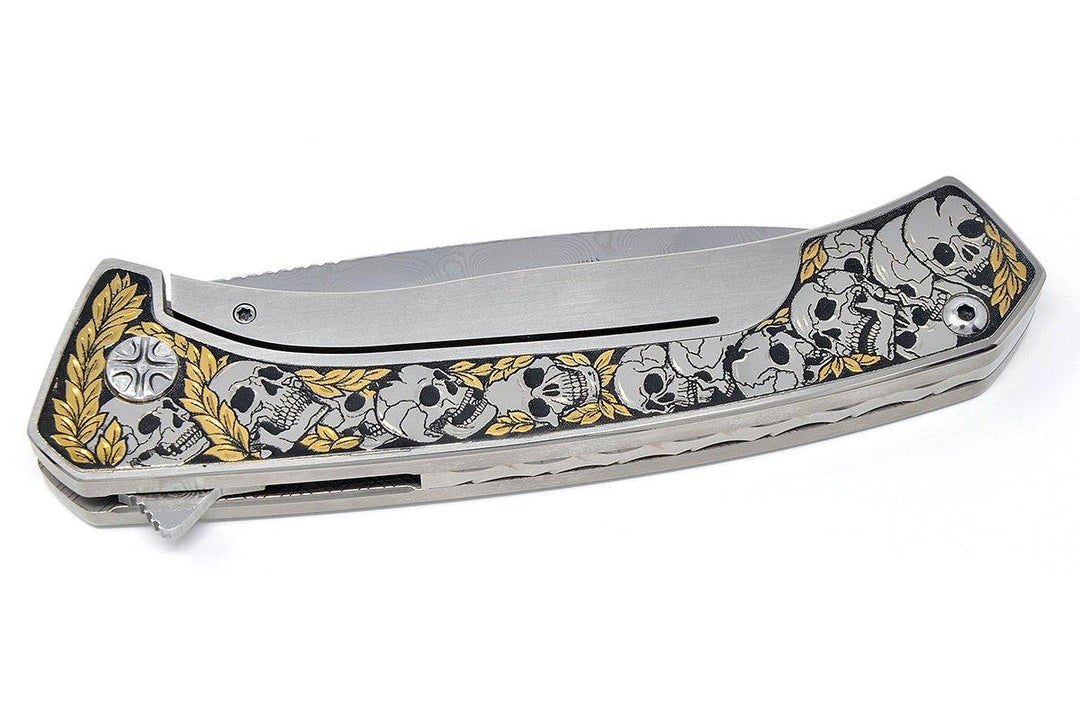 other hand-carved side of the knife
