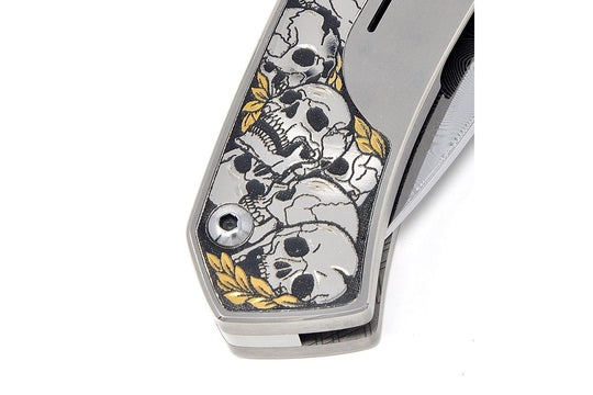 details of the knife handle