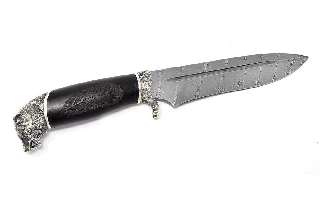 Bear - custom Damascus knife by Nord Crown, other side