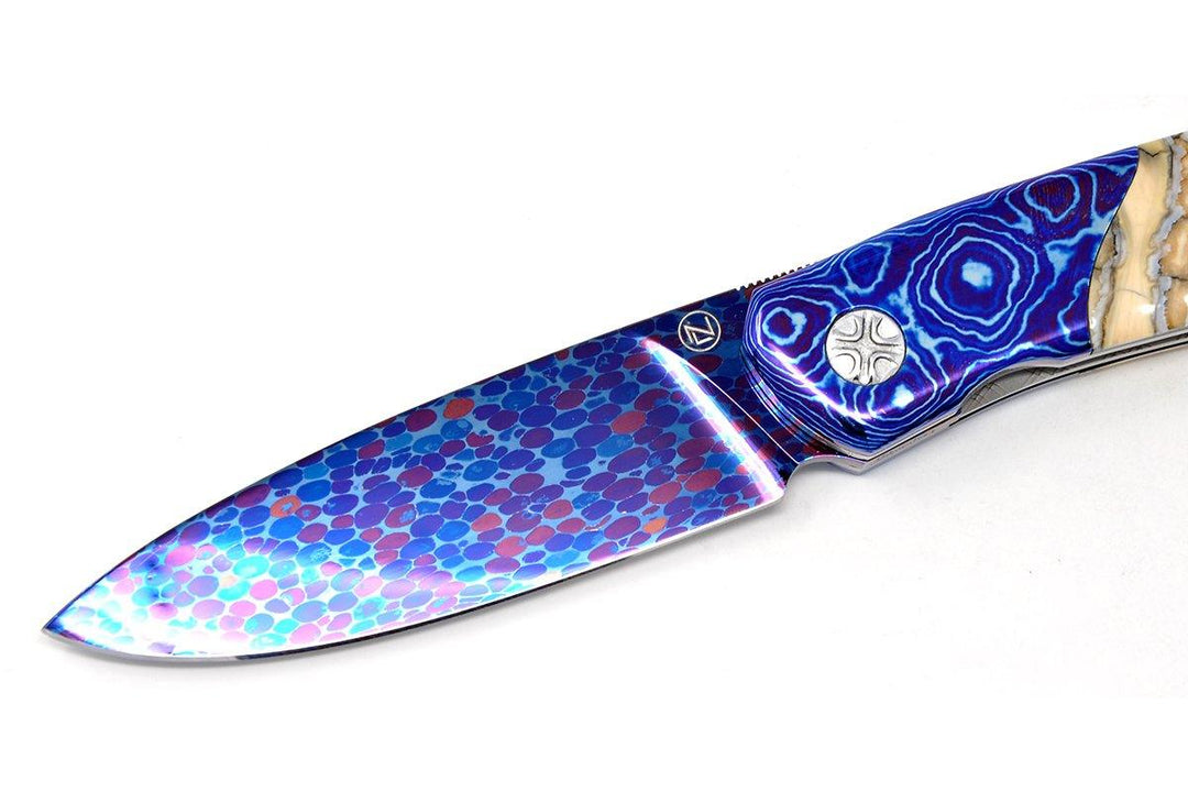 Custom Dragon-skin Damascus by B. Rietveld