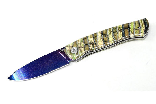 Frodo Nebula custom folding knife by N&amp;L Knives