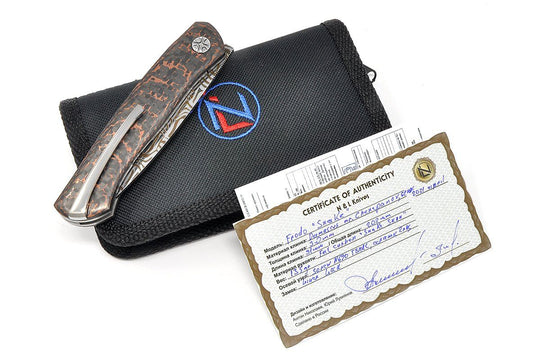 Zipper, knife, certificates