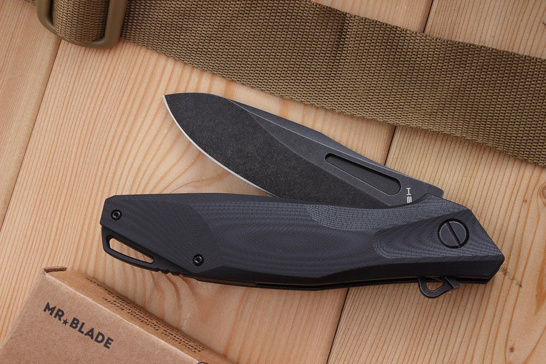 Hemnes folding knife by Mr. Blade, details.