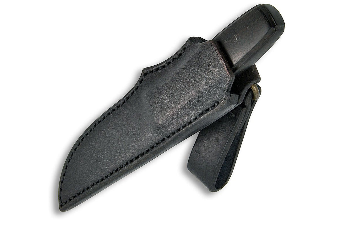 Persian - custom knife by DED knives, in the leather sheath