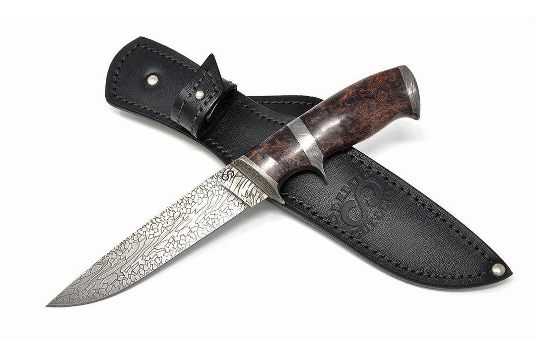 Suna by Olamic comes with custom leather sheath.