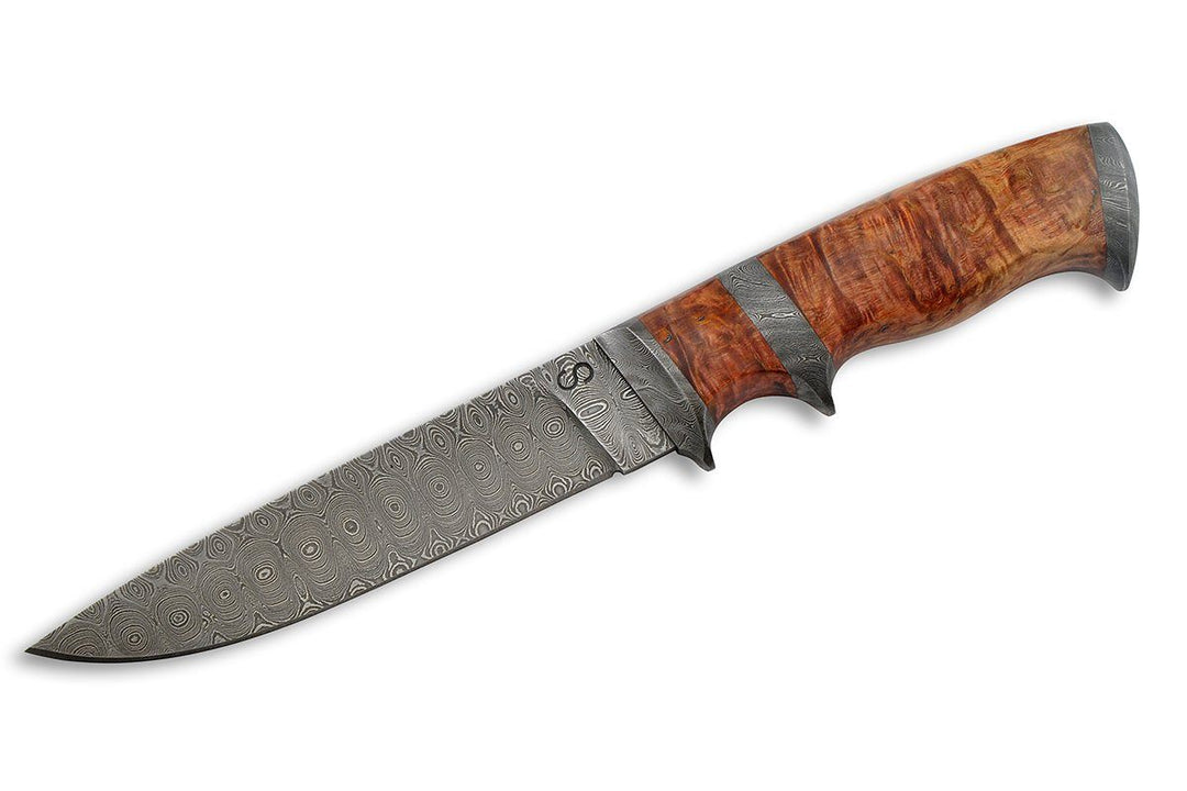 Suna - custom Damascus knife by Olamic Cutlery