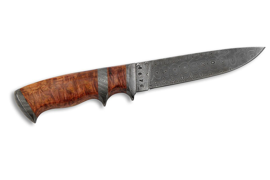 Suna - custom Damascus knife by Olamic Cutlery, other side
