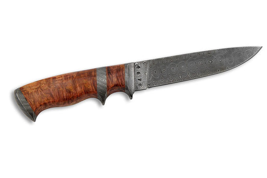 Suna - custom Damascus knife by Olamic Cutlery, other side