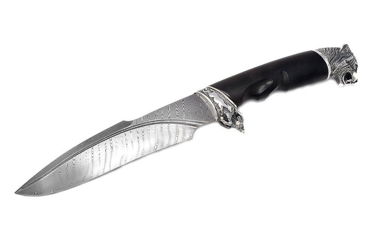 Tiger - custom Damascus knife by North Crown