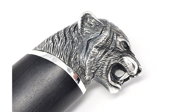 Pommel - carved tiger head