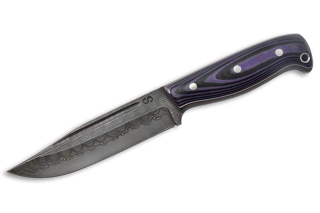 Voykar FT - custom Damascus knife by Olamic Cutlery